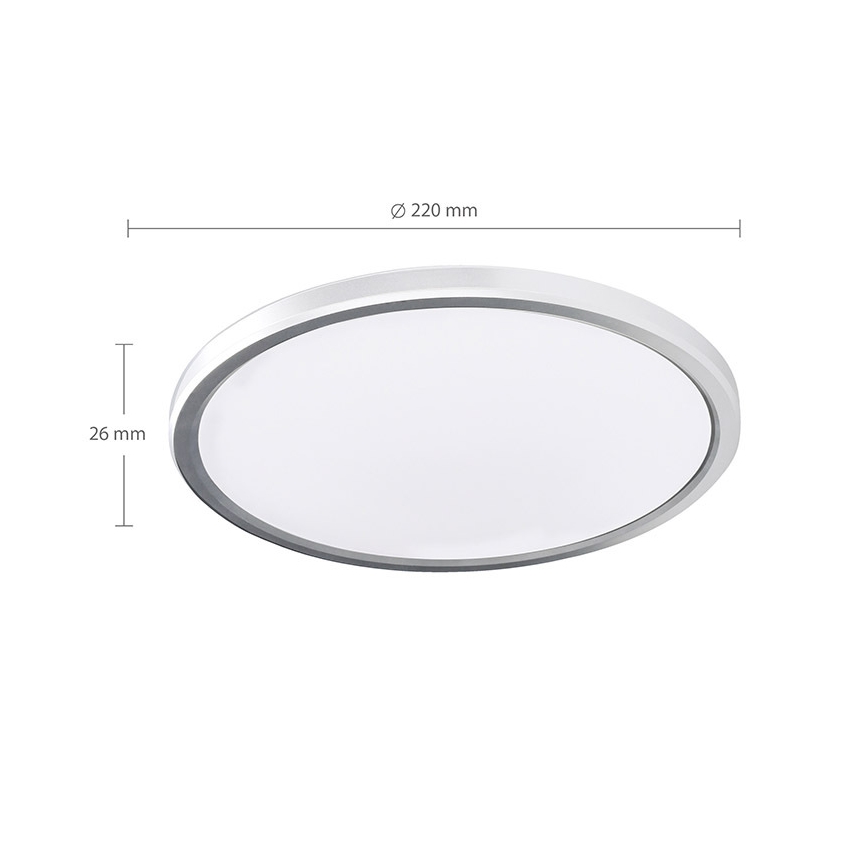 LED loftlampe til badeværelset ACATE LED/18W/230V 3000/4000/6000K Ø 22 cm IP54