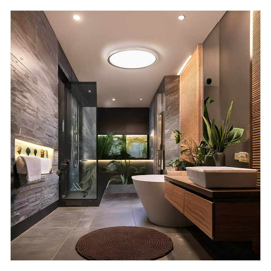 LED-badeværelsesloftlampe ACATE LED/24W/230V 3000/4000/6000K Ø 29,3 cm IP54