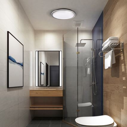 LED-badeværelsesloftlampe ACATE LED/24W/230V 3000/4000/6000K Ø 29,3 cm IP54
