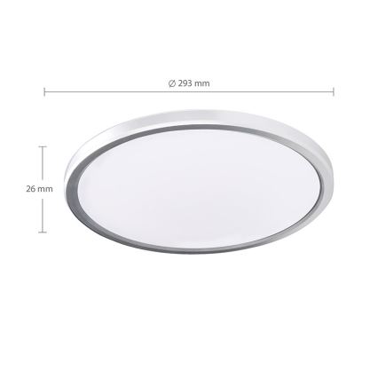 LED-badeværelsesloftlampe ACATE LED/24W/230V 3000/4000/6000K Ø 29,3 cm IP54