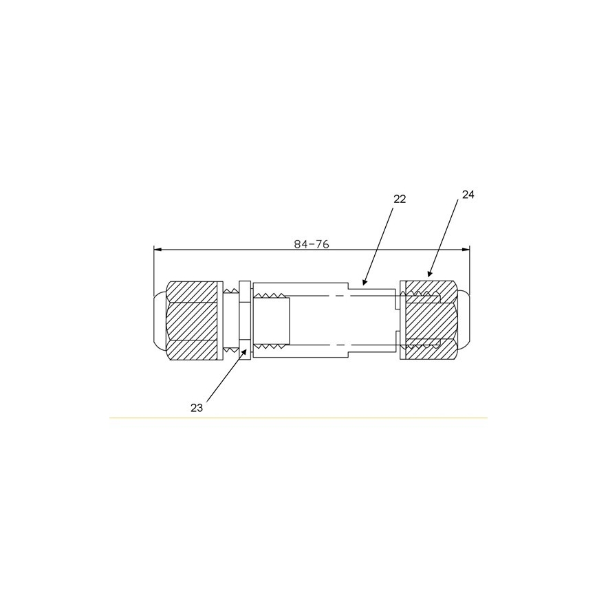 Kabelforbindelse 450V AC/10A IP68
