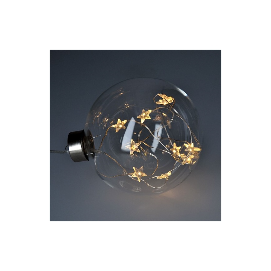 LED-julekugle 10xLED / 2xAA