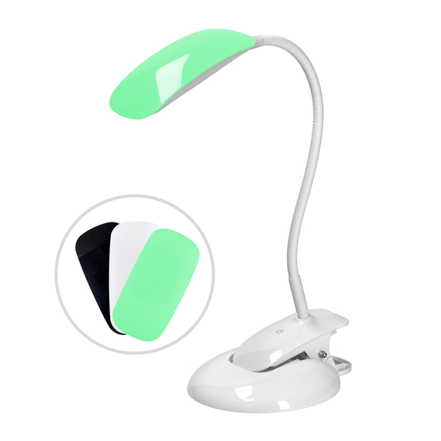 LED bordlampe dæmpbar base og klips LED/5W/230V