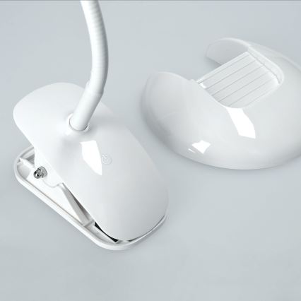 LED bordlampe dæmpbar base og klips LED/5W/230V