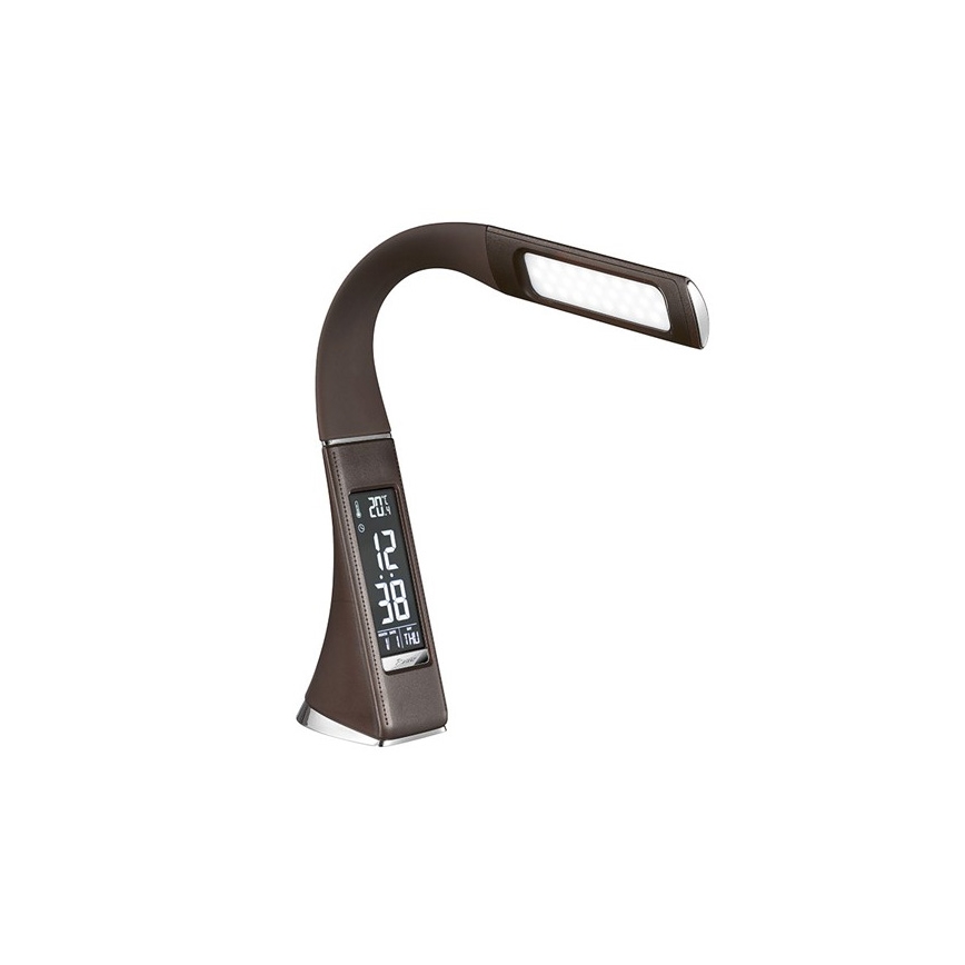 LED bordlampe m. display display LED/6W/230V brun