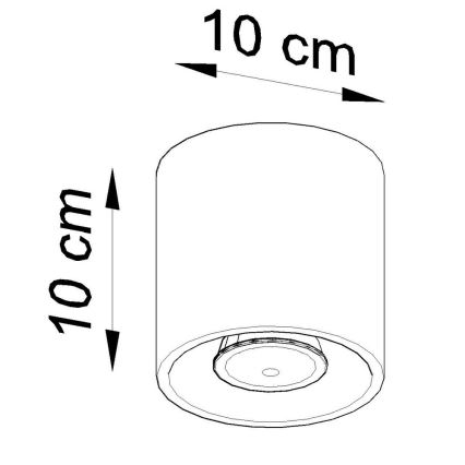 Spotlampe ORBIS 1 1xGU10/10W/230V sort