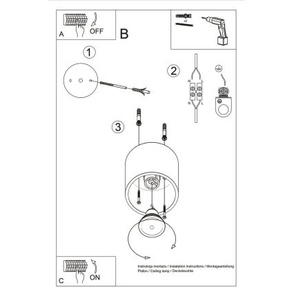 Spotlampe ORBIS 1 1xGU10/10W/230V sort