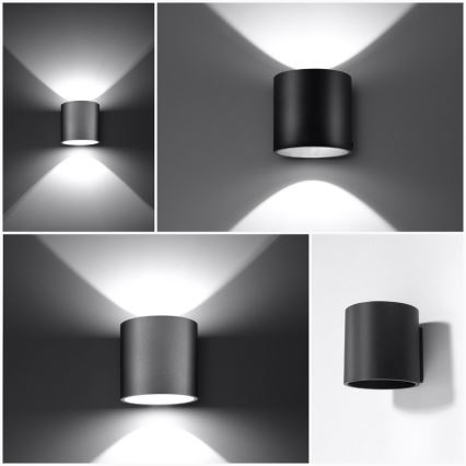 Vægspot ORBIS 1 1xG9/40W/230V sort