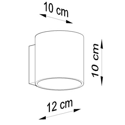 Vægspot ORBIS 1 1xG9/40W/230V sort