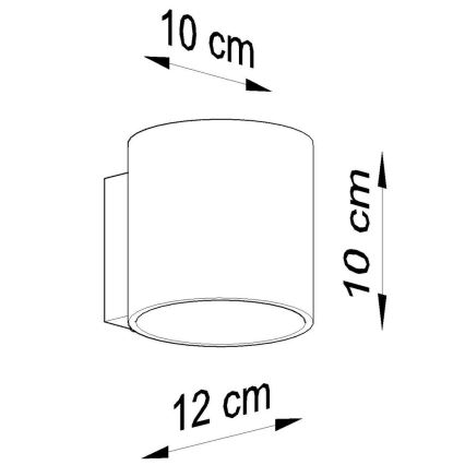 Vægspot ORBIS 1 1xG9/40W/230V grå