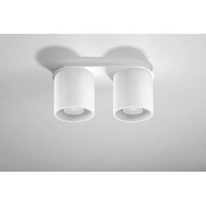 Spotlampe ORBIS 2 2xGU10/40W/230V hvid