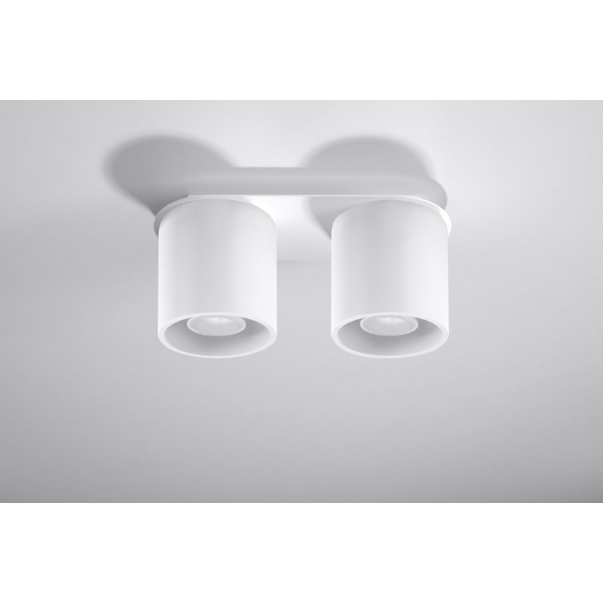Spotlampe ORBIS 2 2xGU10/40W/230V hvid