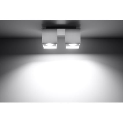 Spotlampe QUAD 2 2xGU10/40W/230V hvid