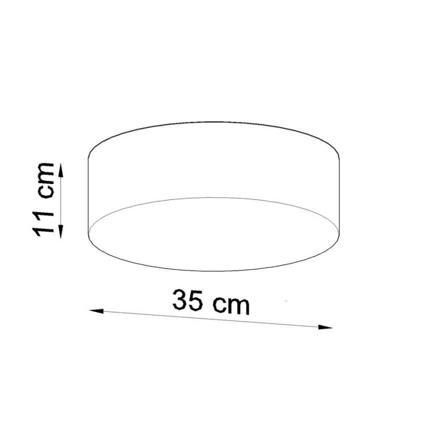 Sollux SL.0123 - Loftlampe ARENA 35 2xE27/60W/230V hvid