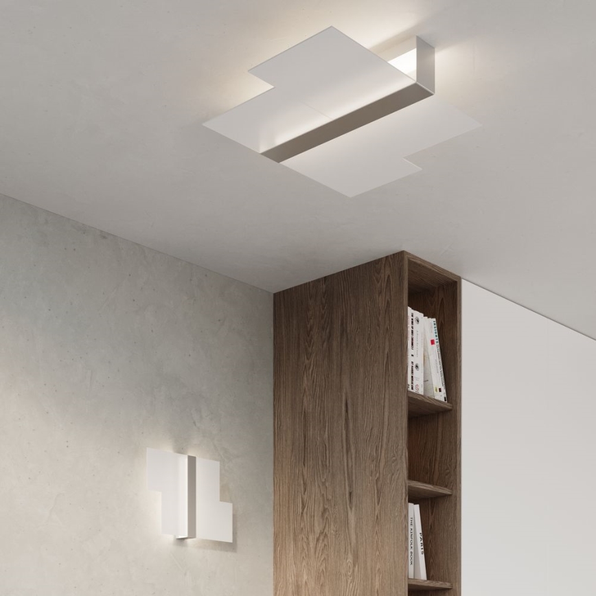 Væglampe MASSIMO 2xG9/40W/230V hvid/skinnende krom
