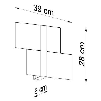 Væglampe MASSIMO 2xG9/40W/230V hvid/skinnende krom