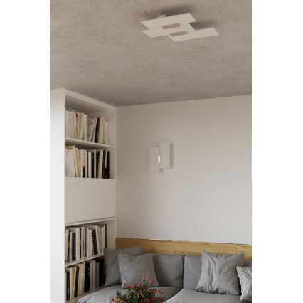 Loftlampe FABIANO 3xE27/60W/230V hvid/skinnende krom
