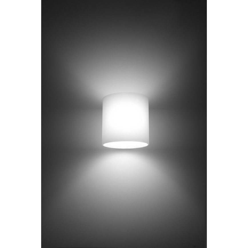 Vægspot VICI 1xG9/40W/230V glas/hvid