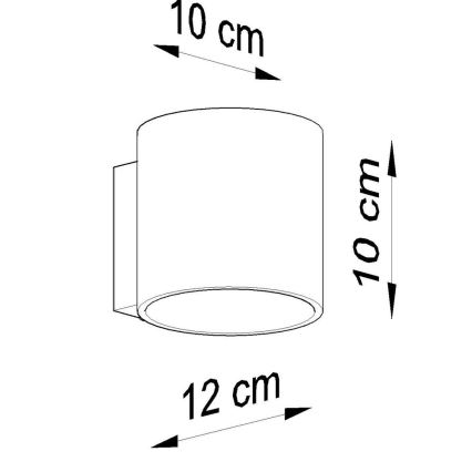 Vægspot VICI 1xG9/40W/230V glas/hvid