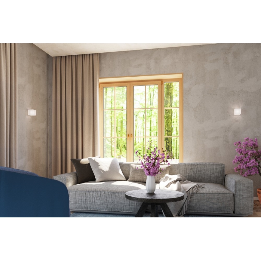 Vægspot RICO 1xG9/40W/230V glas/hvid