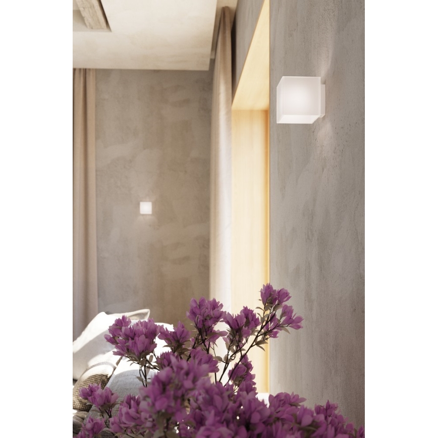 Vægspot RICO 1xG9/40W/230V glas/hvid