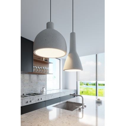 Loftlampe på kabel DAMASO 1xE27/60W/230V beton