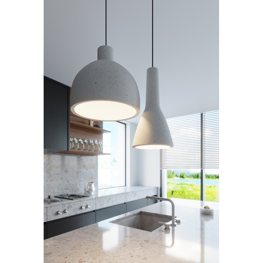 Loftlampe på kabel DAMASO 1xE27/60W/230V beton