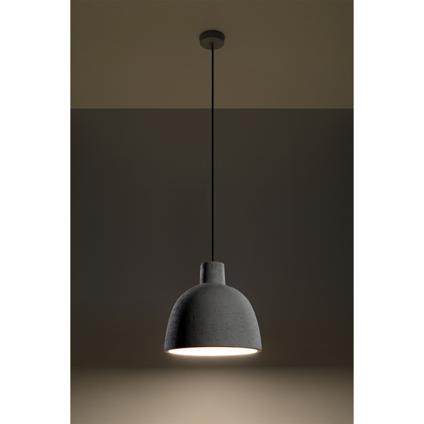 Loftlampe på kabel DAMASO 1xE27/60W/230V beton