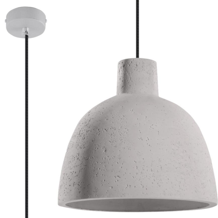 Loftlampe på kabel DAMASO 1xE27/60W/230V beton