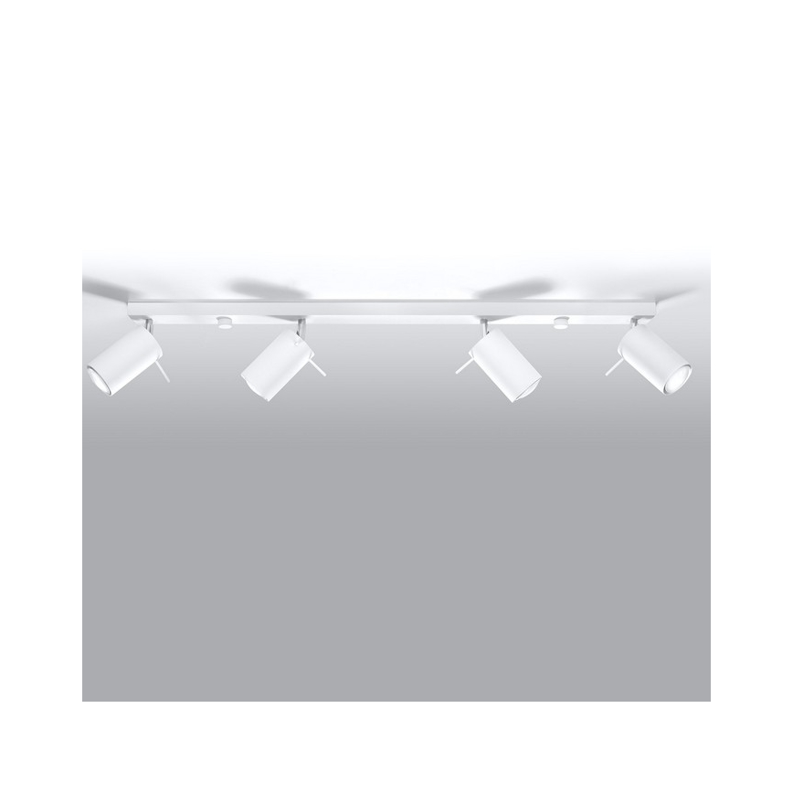 Spotlampe RING 4L 4xGU10/10W/230V hvid
