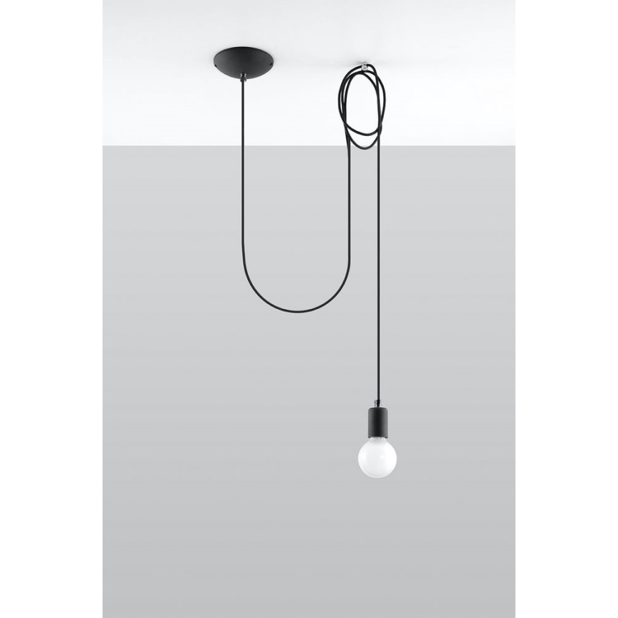 Pendel EDISON 1 1xE27/60W/230V edderkop sort