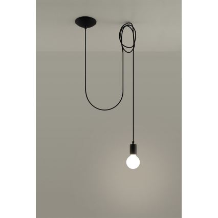 Pendel EDISON 1 1xE27/60W/230V edderkop sort