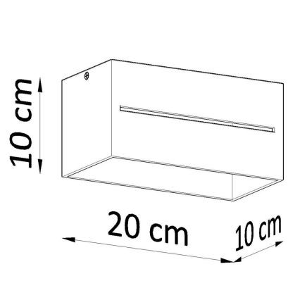 Loftlampe LOBO 2xG9/40W/230V hvid