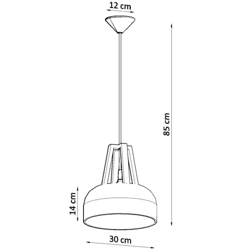 Pendel CASCO 1xE27/60W/230V diameter 30 cm Birk