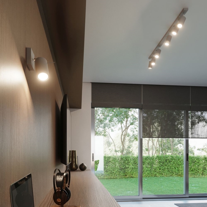Vægspot RING 1xGU10/10W/230V