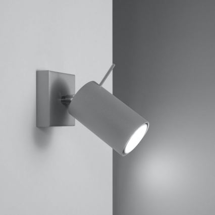 Vægspot RING 1xGU10/10W/230V