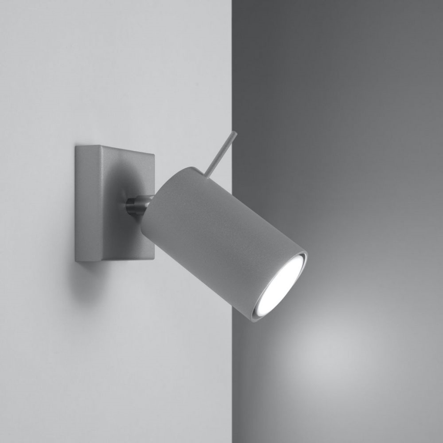 Vægspot RING 1xGU10/10W/230V