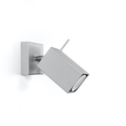 Væglampe med spot MERIDA 1xGU10/40W/230V grå