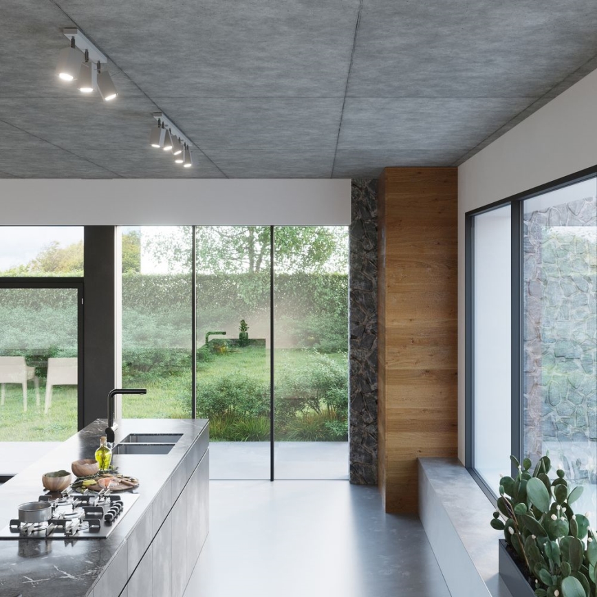 Spotlight MERIDA 2xGU10/40W/230V grå