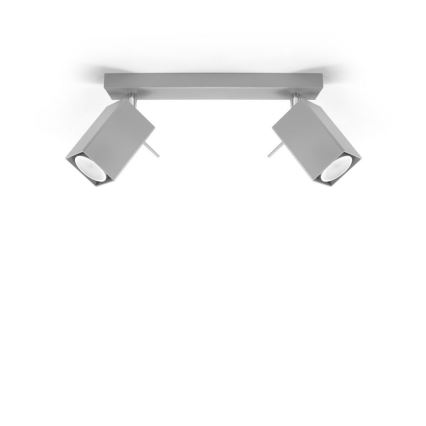 Spotlight MERIDA 2xGU10/40W/230V grå