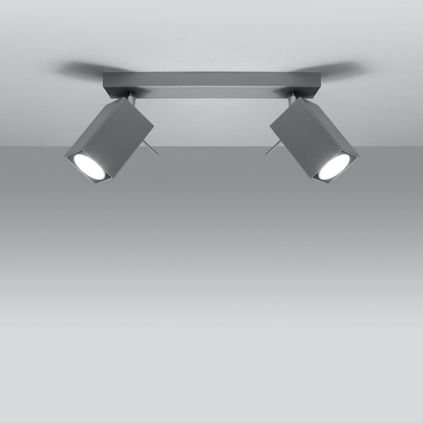 Spotlight MERIDA 2xGU10/40W/230V grå