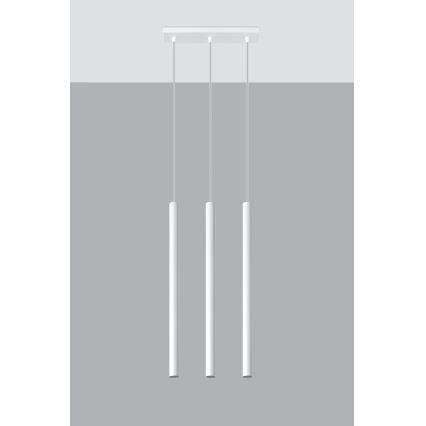 Pendel PASTELO 3xG9/8W/230V hvid