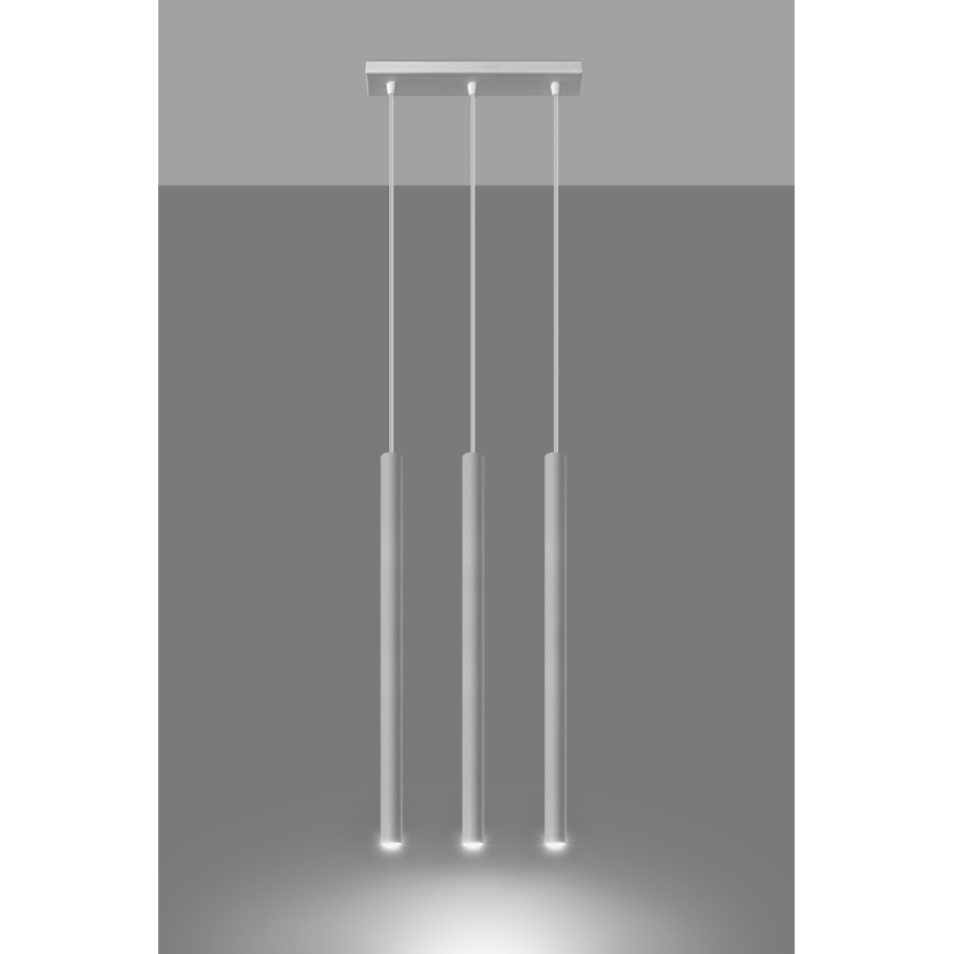 Pendel PASTELO 3xG9/8W/230V hvid