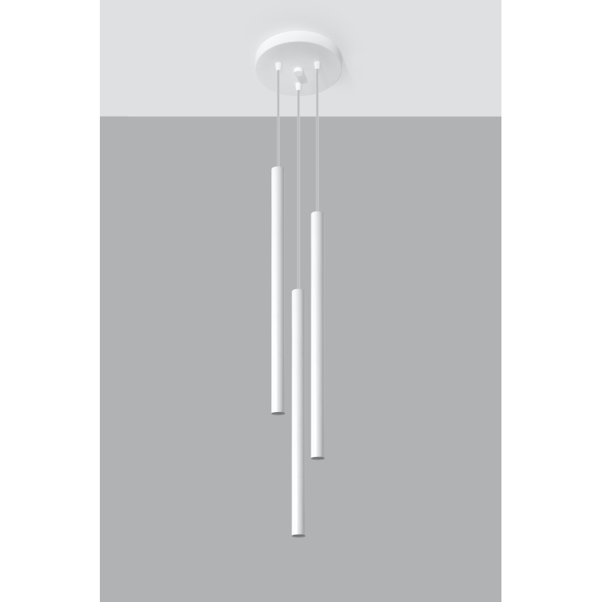 Pendel PASTELO 3xG9/8W/230V hvid