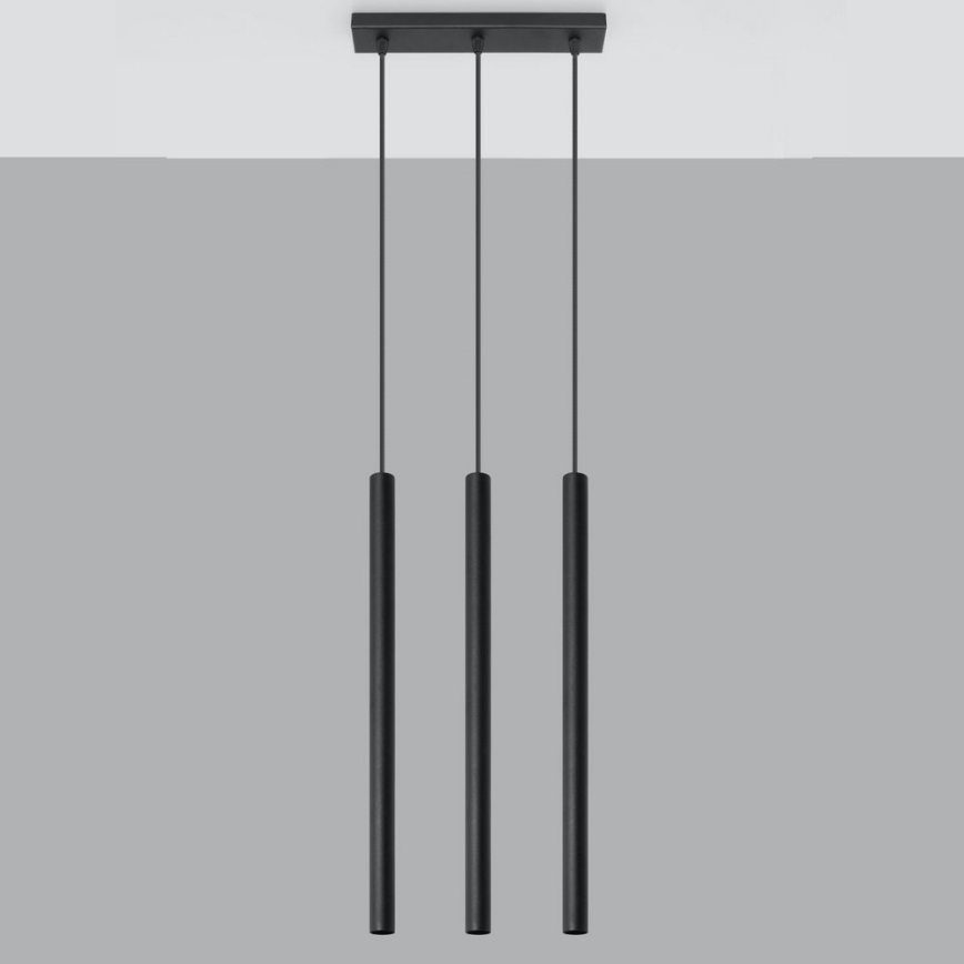 Pendel PASTELO 3xG9/8W/230V sort