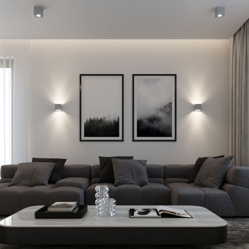 Vægspot QUAD 1xG9/8W/230V beton