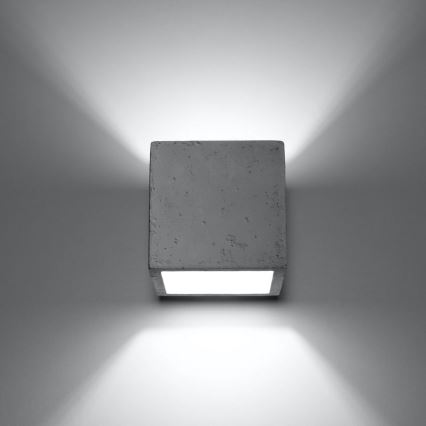Vægspot QUAD 1xG9/8W/230V beton