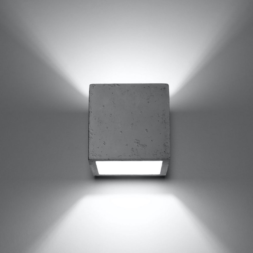 Vægspot QUAD 1xG9/8W/230V beton