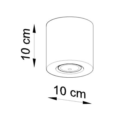 Spotlampe ORBIS 1xGU10/10W/230V beton