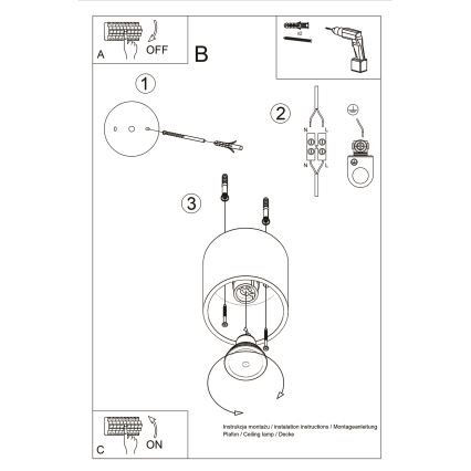 Spotlampe ORBIS 1xGU10/10W/230V beton